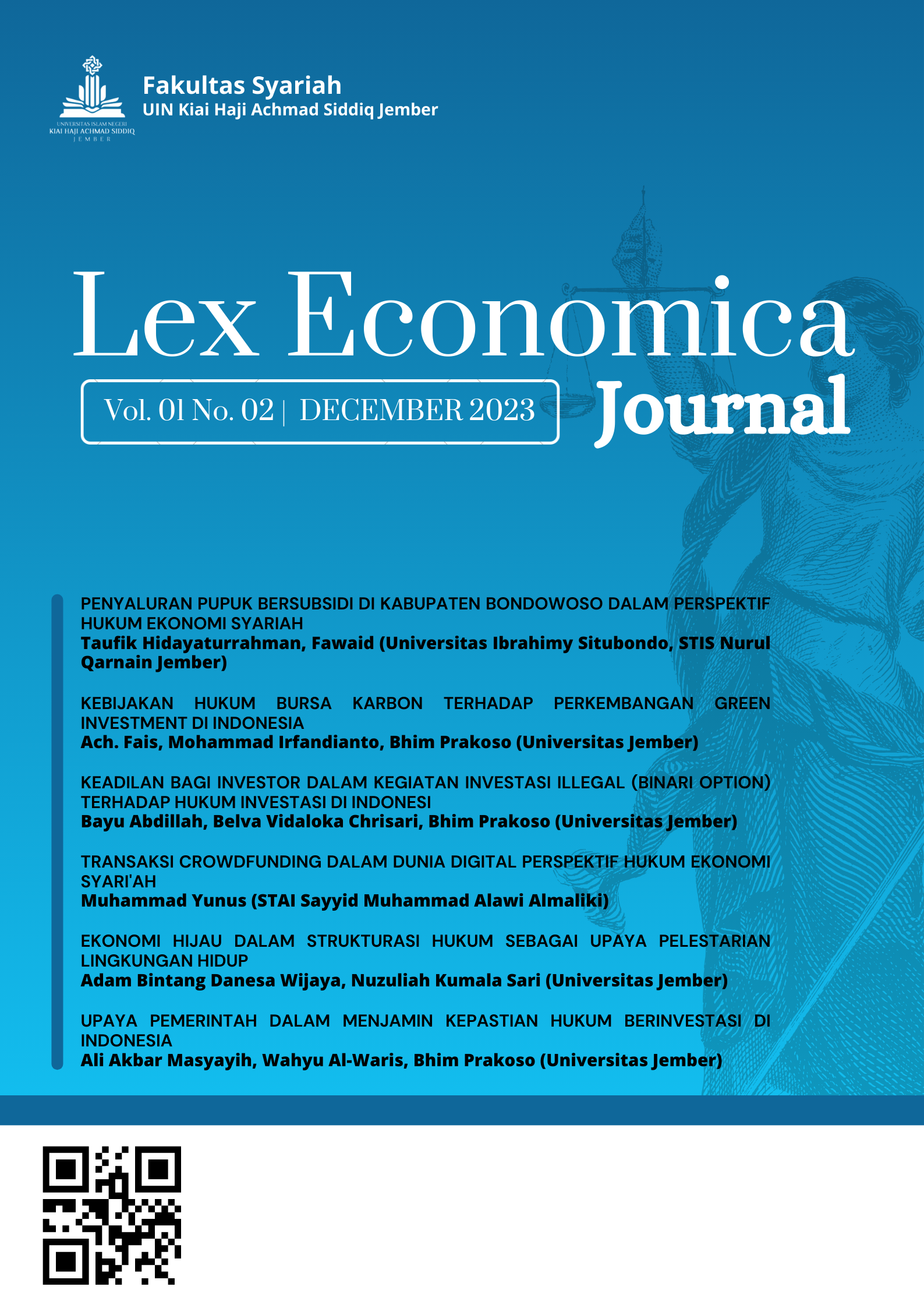 					View Vol. 1 No. 2 (2023): Lex Economica Journal
				